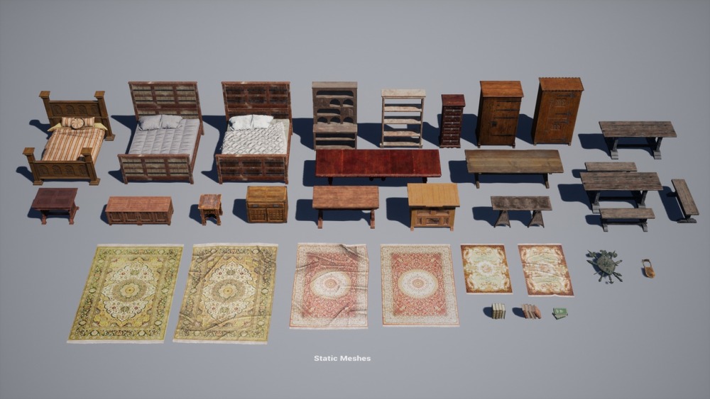 中世纪 VOL.9 – 城堡家具Medieval VOL.9 - Castle Furniture