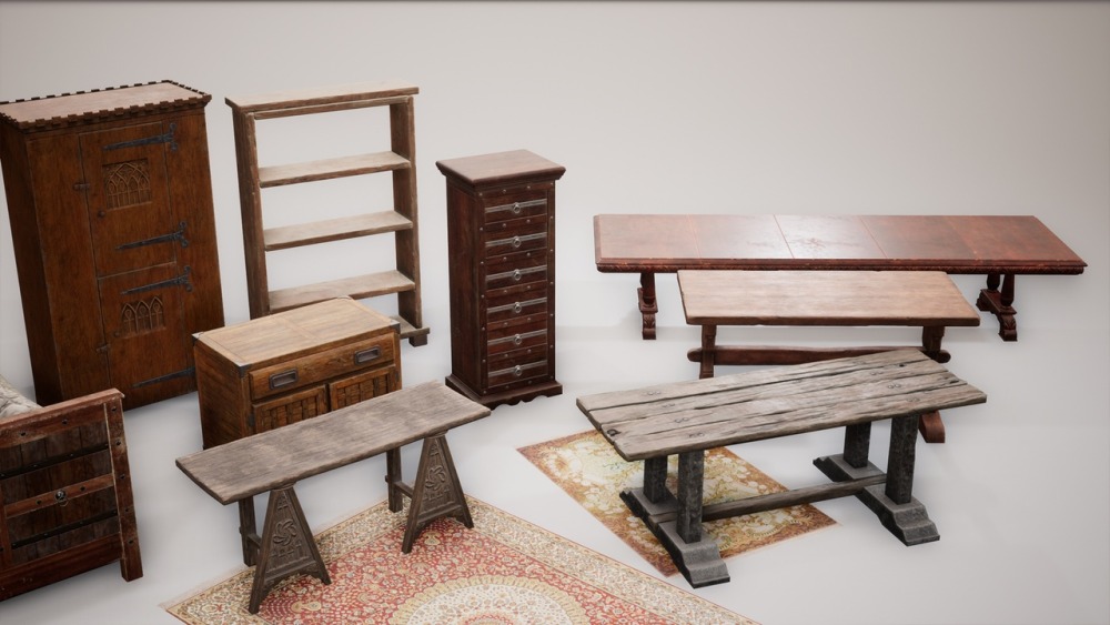 中世纪 VOL.9 – 城堡家具Medieval VOL.9 - Castle Furniture