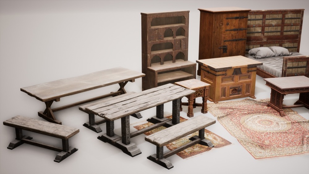 中世纪 VOL.9 – 城堡家具Medieval VOL.9 - Castle Furniture