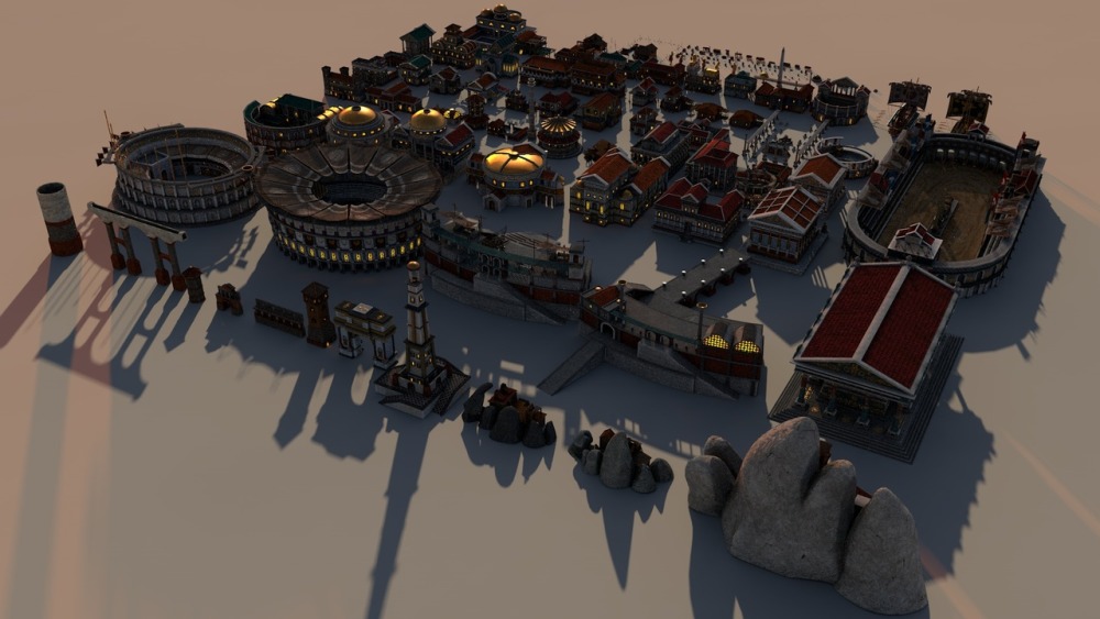 罗马城市包 Mega Roman City Pack