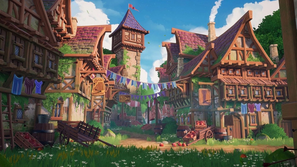 模块化风格化的中世纪小镇Modular Stylized Medieval Town