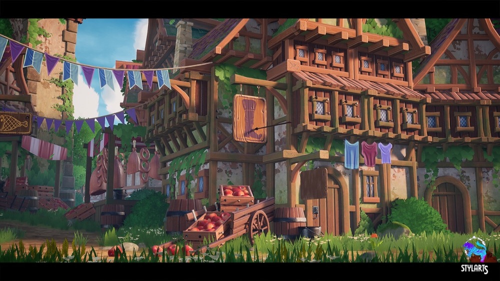 模块化风格化的中世纪小镇Modular Stylized Medieval Town
