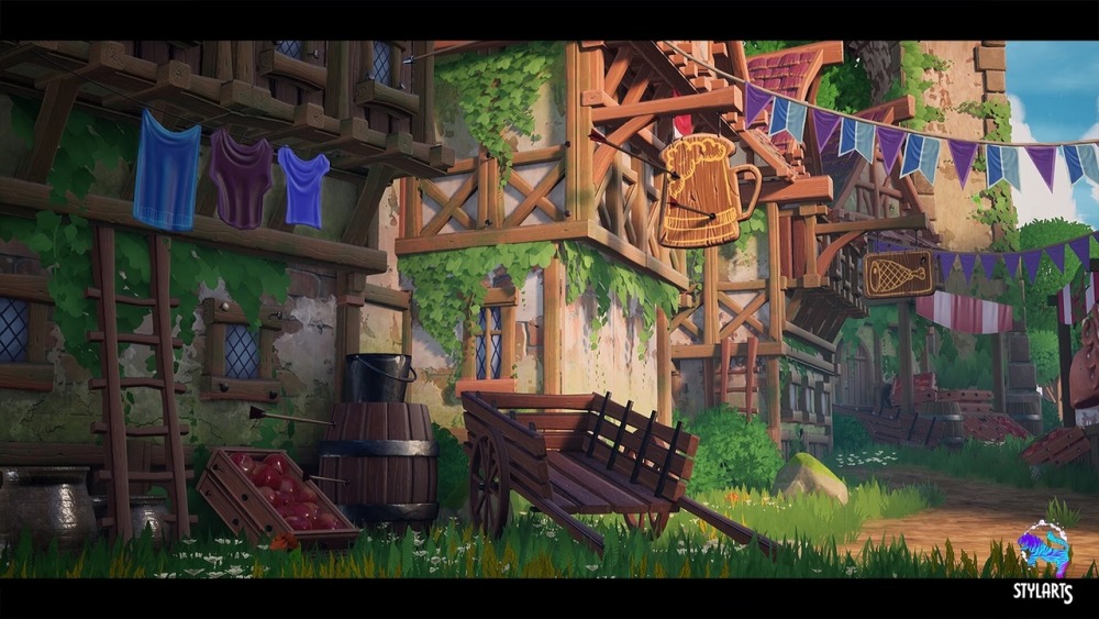 模块化风格化的中世纪小镇Modular Stylized Medieval Town