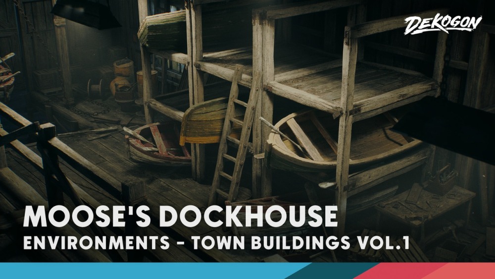 城镇建筑 VOL.1 – 麋鹿的船坞 Town Buildings VOL.1 – Moose’s Dockhouse