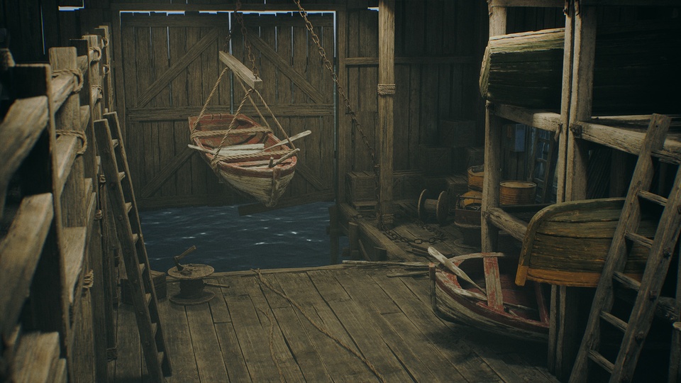 城镇建筑 VOL.1 – 麋鹿的船坞 Town Buildings VOL.1 – Moose’s Dockhouse