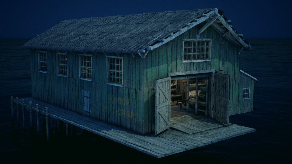 城镇建筑 VOL.1 – 麋鹿的船坞 Town Buildings VOL.1 – Moose’s Dockhouse