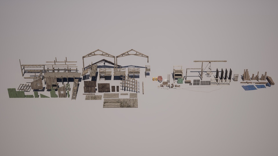 城镇建筑 VOL.1 – 麋鹿的船坞 Town Buildings VOL.1 – Moose’s Dockhouse