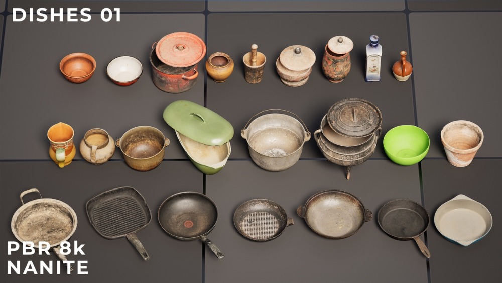 Uscans餐具01  Uscans Dishes 01