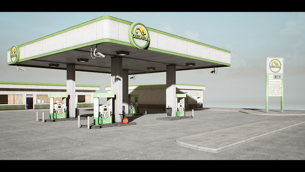 废弃的加油站 01 Abandoned Gas Station 01