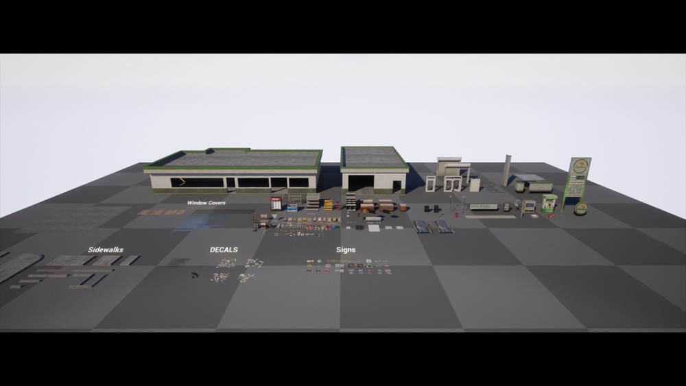 废弃的加油站 01 Abandoned Gas Station 01