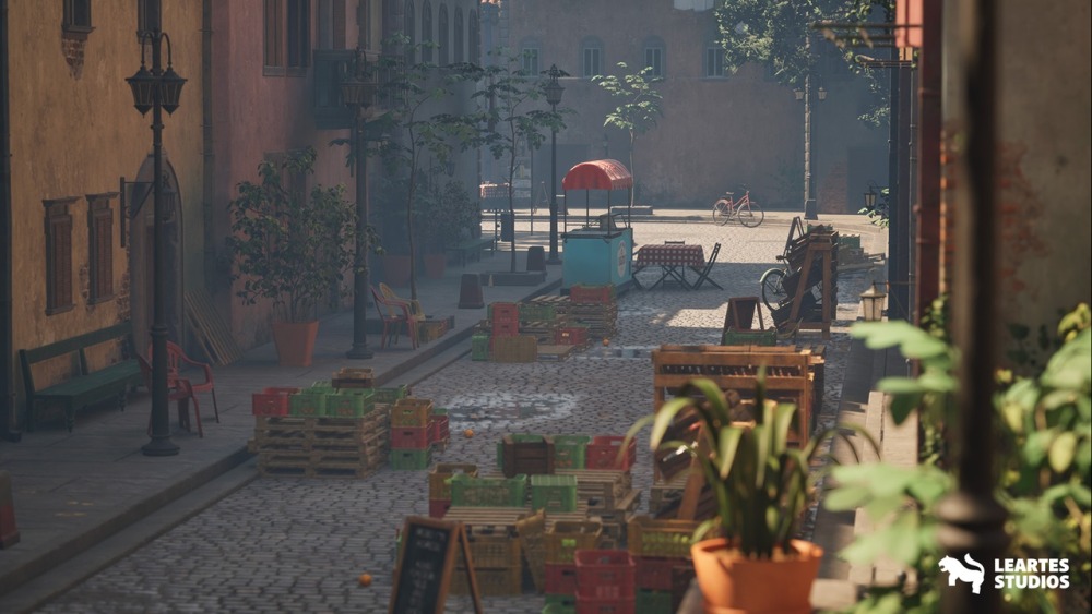 意大利胡同环境Italian Alley Environment (Italian Alley House Building Italian House Alley)