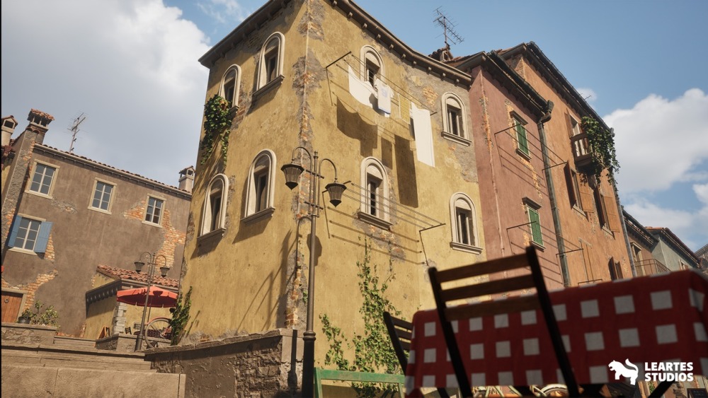 意大利胡同环境Italian Alley Environment (Italian Alley House Building Italian House Alley)