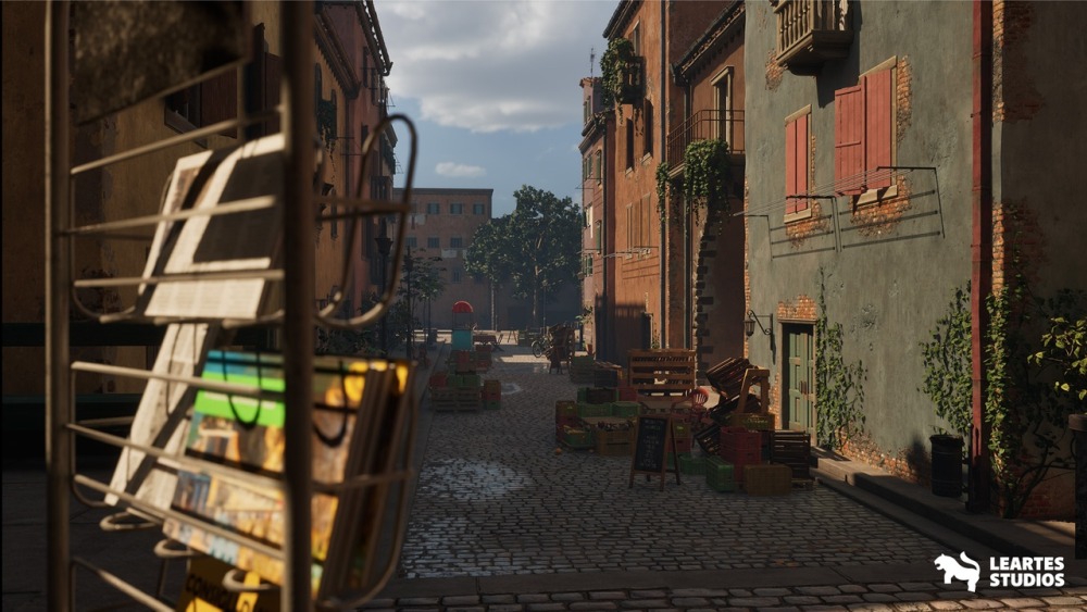 意大利胡同环境Italian Alley Environment (Italian Alley House Building Italian House Alley)