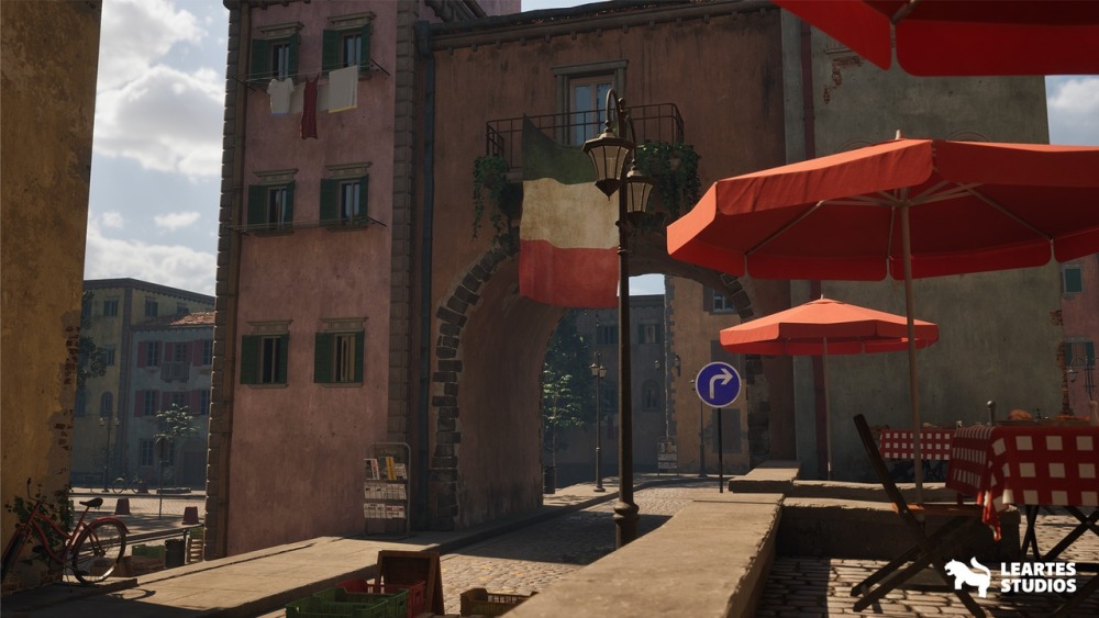 意大利胡同环境Italian Alley Environment (Italian Alley House Building Italian House Alley)