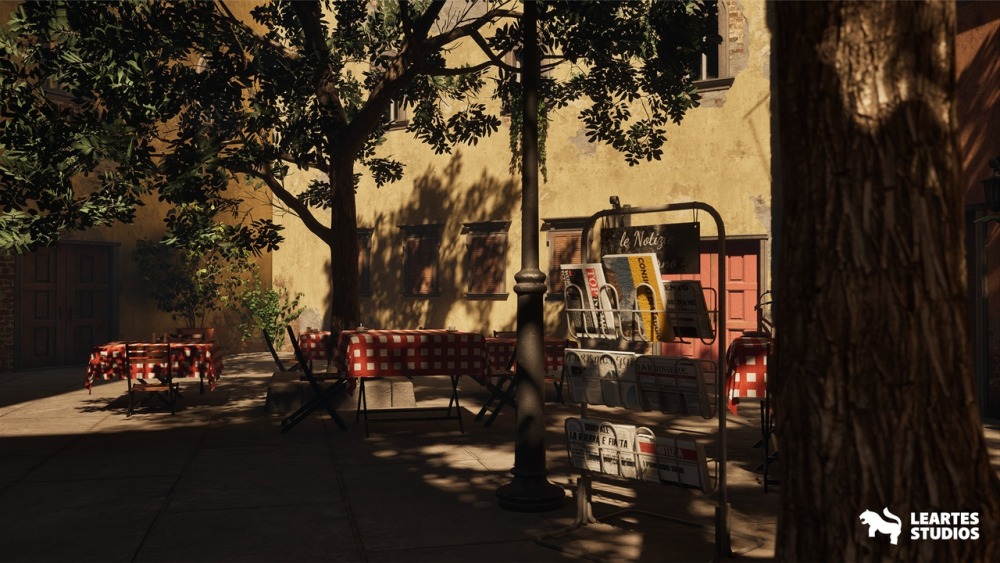 意大利胡同环境Italian Alley Environment (Italian Alley House Building Italian House Alley)