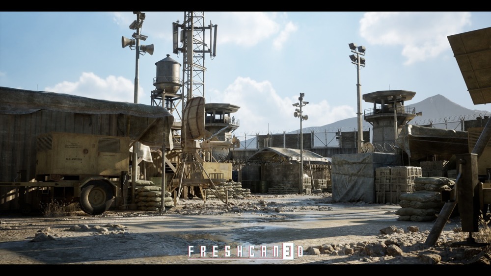 军事基地和军营环境Military Base & Military Camp Environment 4km (Warzone, Military, Military Prop)