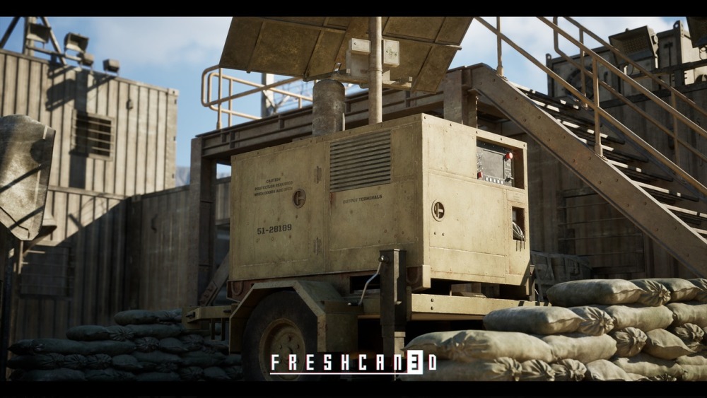 军事基地和军营环境Military Base & Military Camp Environment 4km (Warzone, Military, Military Prop)