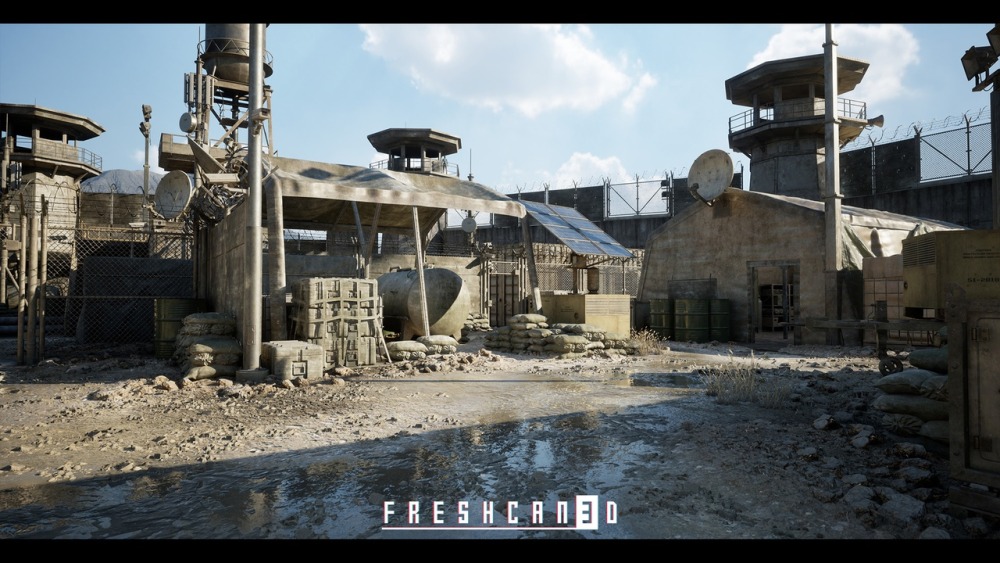 军事基地和军营环境Military Base & Military Camp Environment 4km (Warzone, Military, Military Prop)