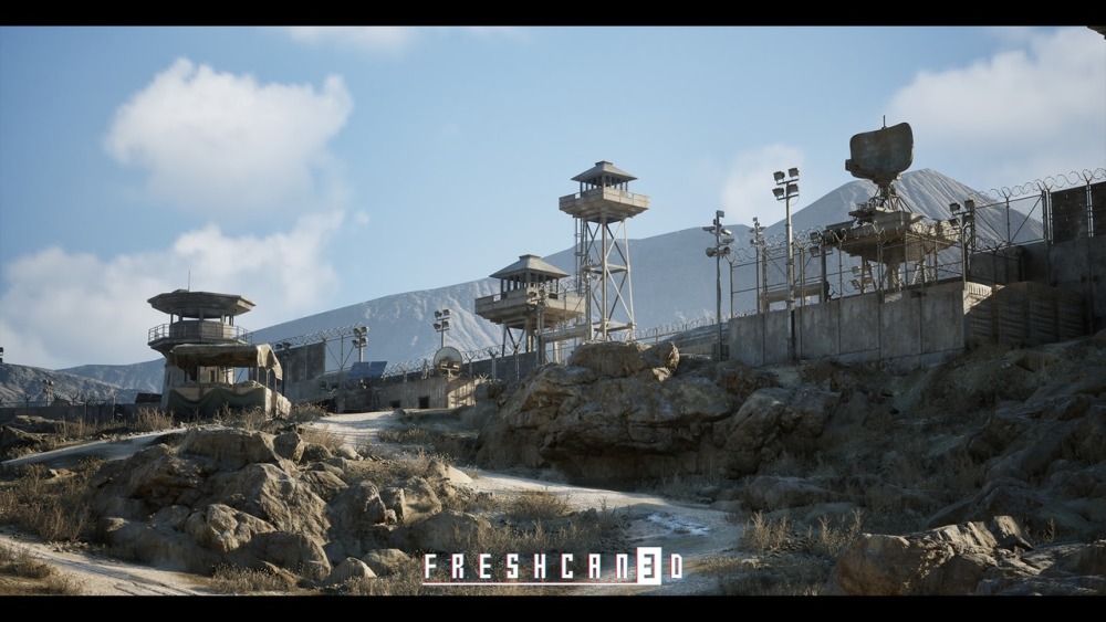 军事基地和军营环境Military Base & Military Camp Environment 4km (Warzone, Military, Military Prop)