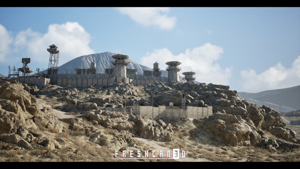 军事基地和军营环境Military Base & Military Camp Environment 4km (Warzone, Military, Military Prop)