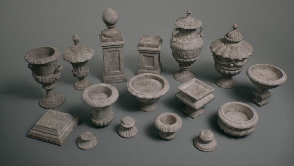 Stone Sculptures VOL.l – Modular Urns & Stand 石雕 VOL.l – 模块化骨灰盒和支架