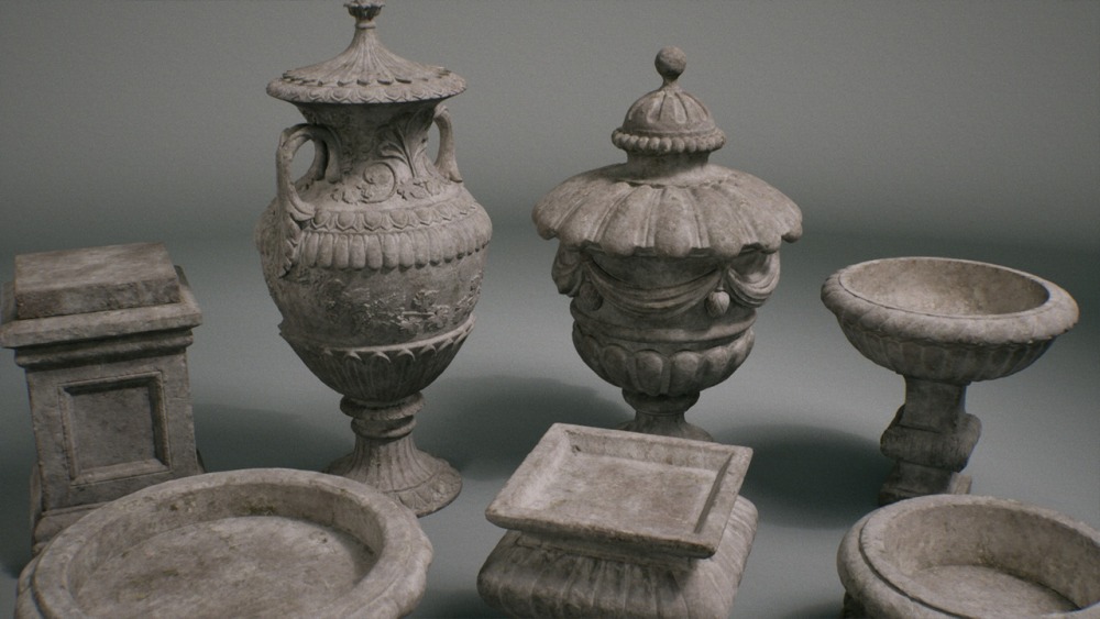 Stone Sculptures VOL.l – Modular Urns & Stand 石雕 VOL.l – 模块化骨灰盒和支架