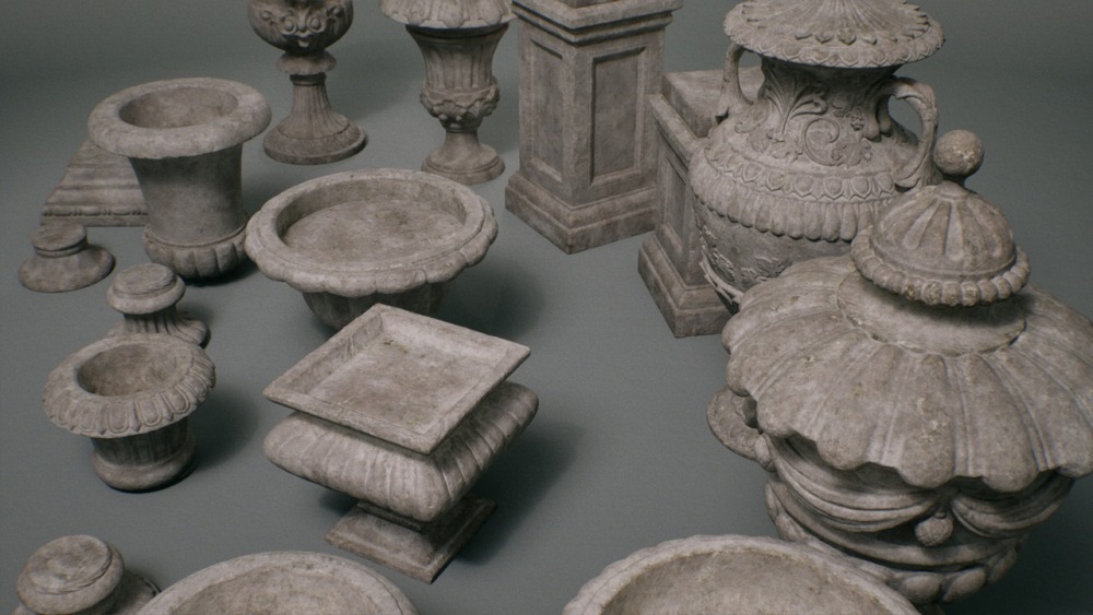 Stone Sculptures VOL.l – Modular Urns & Stand 石雕 VOL.l – 模块化骨灰盒和支架