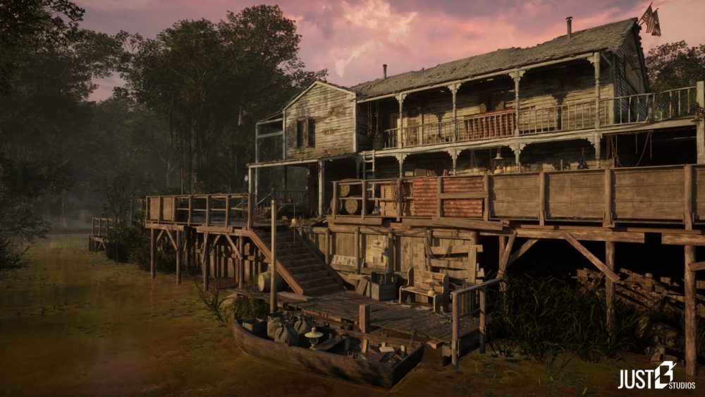 1850 年代邮局环境(中世纪、废弃、乡村) 1850s Post Office Environment (Medieval, Abandoned, Village)