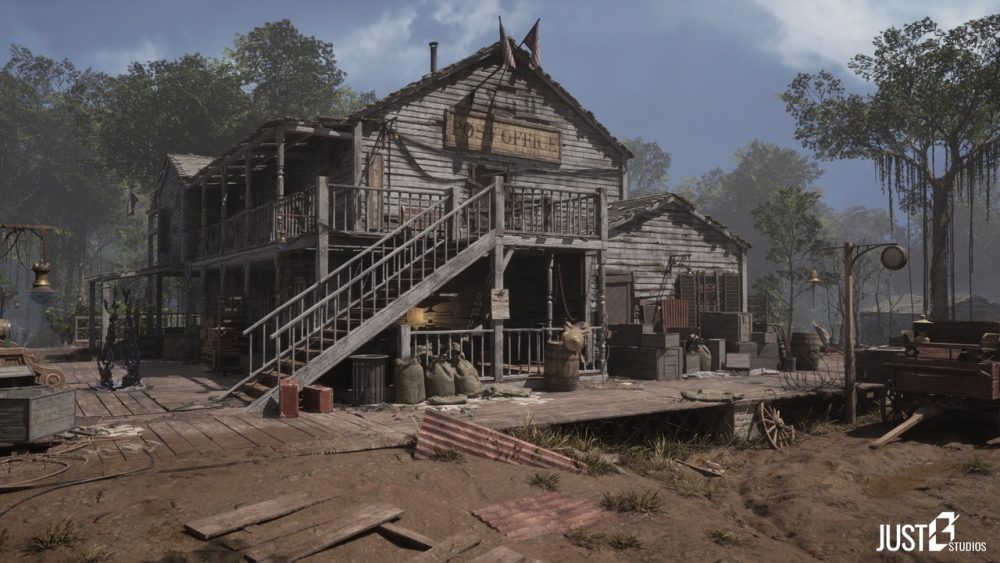 1850 年代邮局环境(中世纪、废弃、乡村) 1850s Post Office Environment (Medieval, Abandoned, Village)