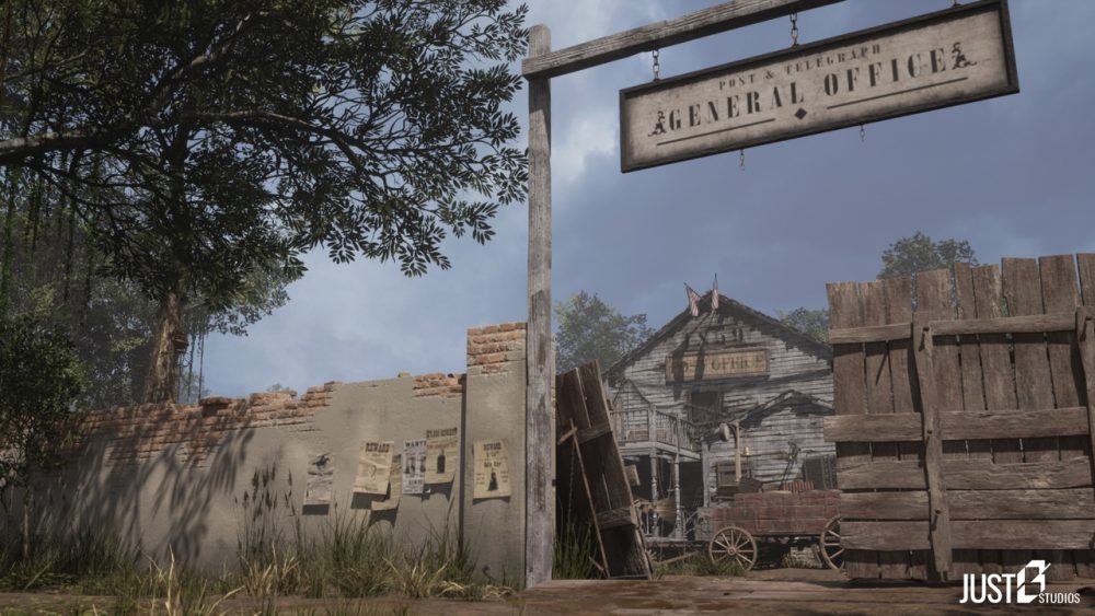 1850 年代邮局环境(中世纪、废弃、乡村) 1850s Post Office Environment (Medieval, Abandoned, Village)