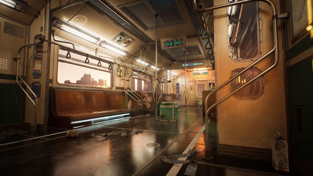 赛博朋克地铁列车套件 Cyberpunk Subway Train Kit