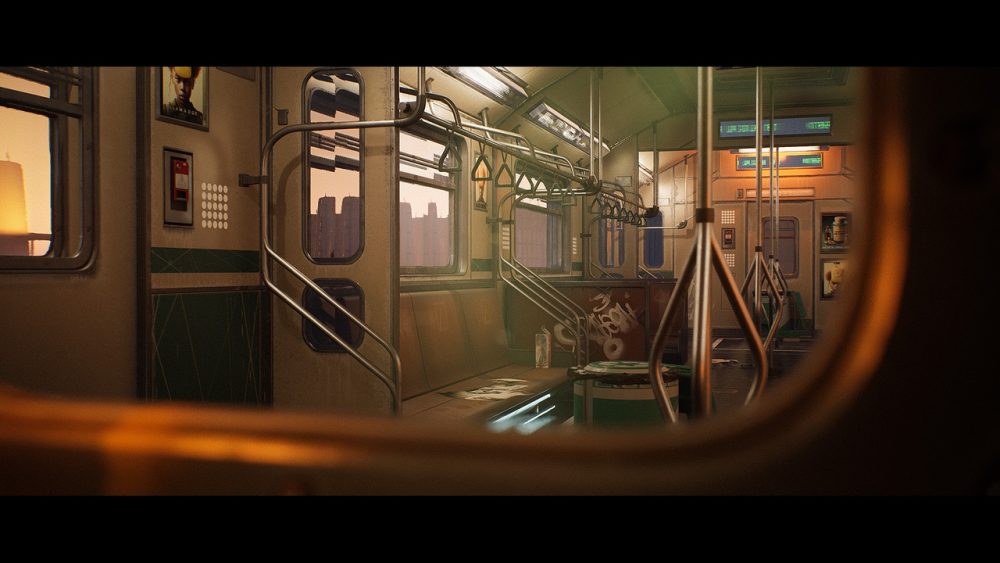 赛博朋克地铁列车套件 Cyberpunk Subway Train Kit