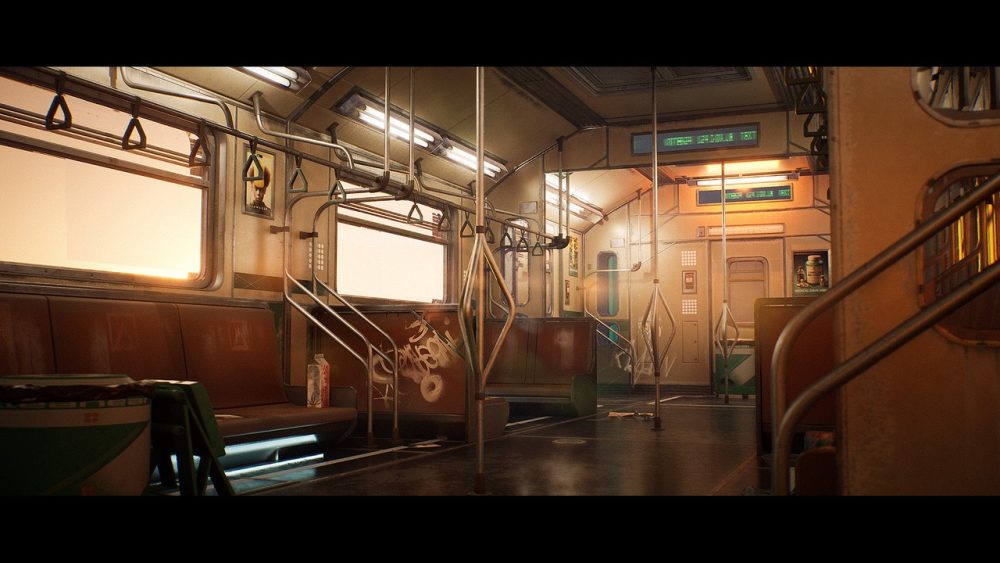 赛博朋克地铁列车套件 Cyberpunk Subway Train Kit