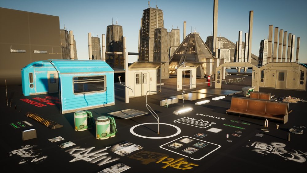 赛博朋克地铁列车套件 Cyberpunk Subway Train Kit