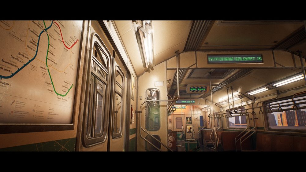 赛博朋克地铁列车套件 Cyberpunk Subway Train Kit