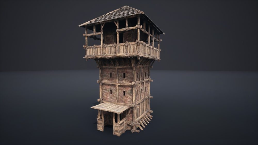 中世纪瞭望塔和平台  Medieval Watchtowers and Platforms - v1