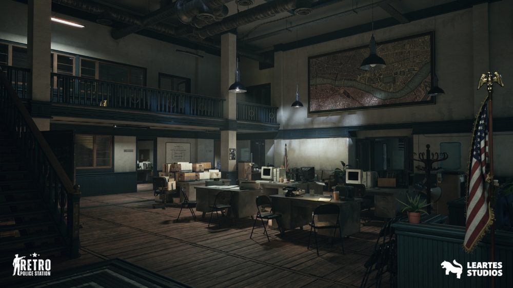 复古警署环境 Retro Police Station Environment (Retro Police Station Police Interior Police)