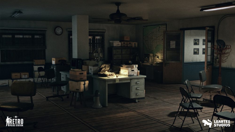 复古警署环境 Retro Police Station Environment (Retro Police Station Police Interior Police)