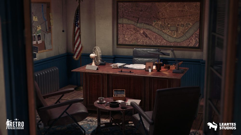 复古警署环境 Retro Police Station Environment (Retro Police Station Police Interior Police)