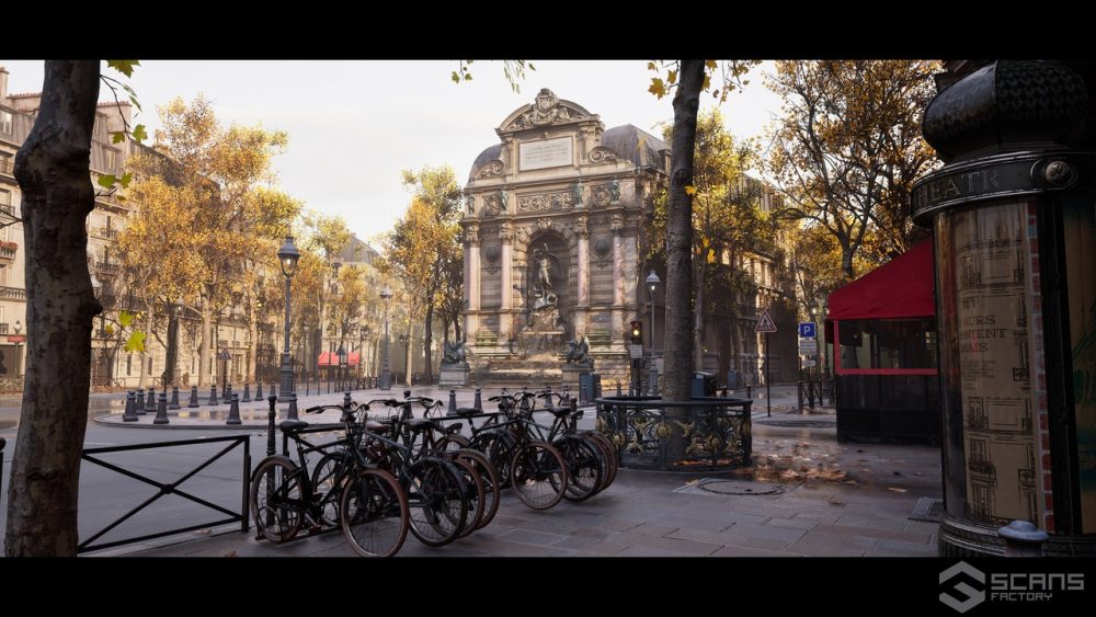巴黎 - 圣米歇尔喷泉 Paris - Fontaine Saint-Michel
