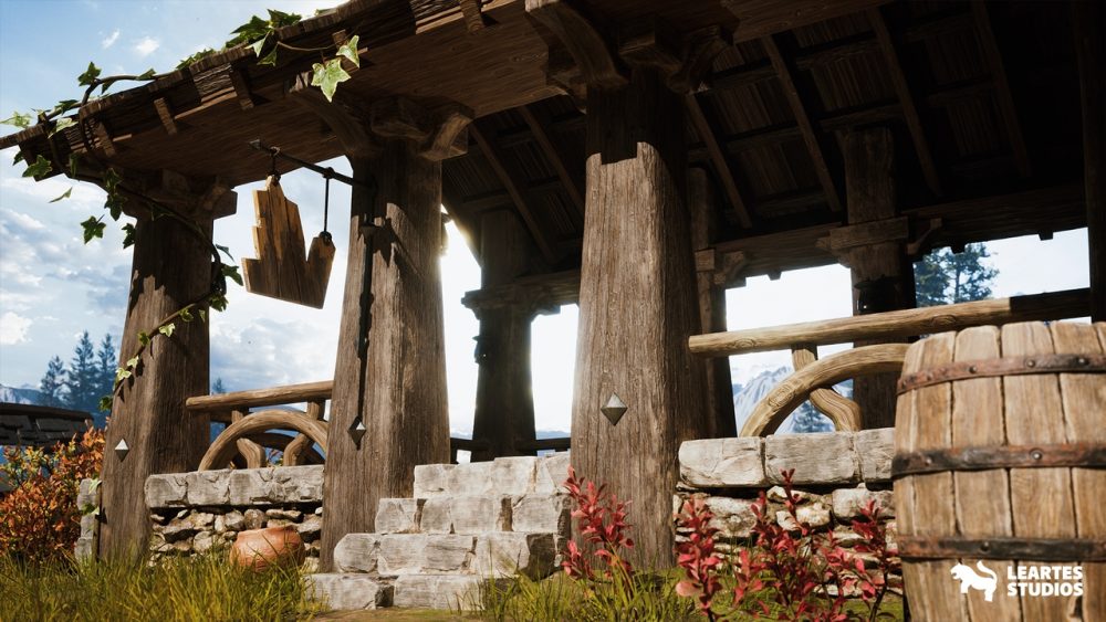 中世纪旧房屋环境场景Crystals and Crafting Environment