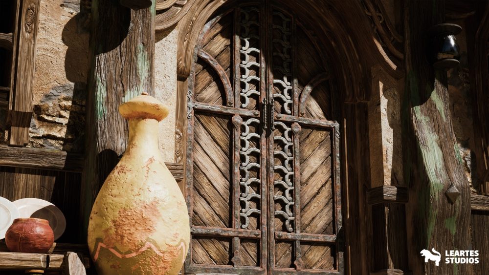 中世纪旧房屋环境场景Crystals and Crafting Environment