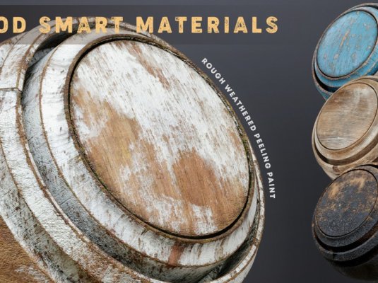 27组木材木质Substance Painter智能PBR材质合集 Wood Smart Materials