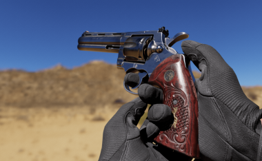 左轮手枪模型制作过程