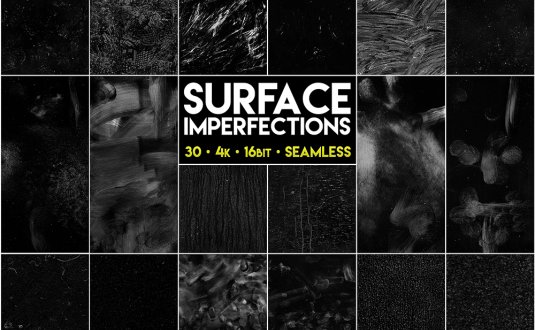 30个表面杂质污点灰尘纤维划痕高质量4K纹理贴图包Surface Imperfections Vol.1