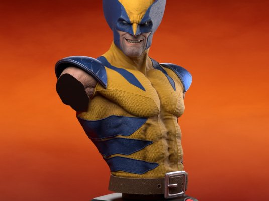 金刚狼雕塑和半身像 – 3D 打印模型 STL