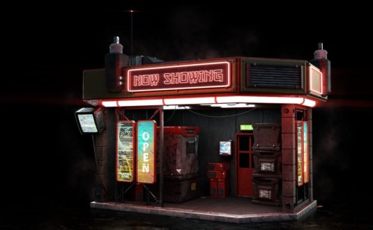 赛博城市街道 KitBash3D – Cyber Streets