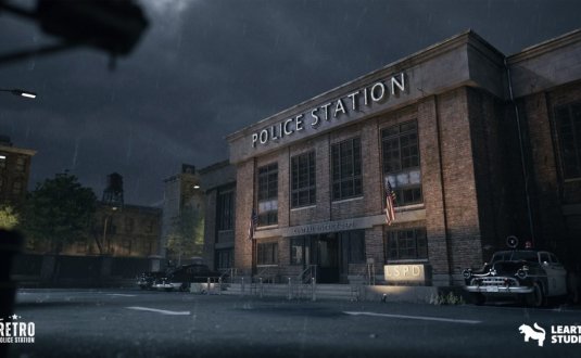 复古警署环境 Retro Police Station Environment (Retro Police Station Police Interior Police)