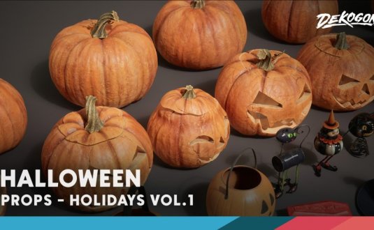 Holidays VOL.1 – 万圣节装饰 Stylized Halloween Village Stylized Stylised Halloween Halloween Village 3D